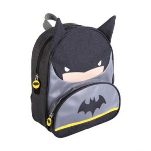 CERDÁ LIFE'S LITTLE MOMENTS - Petits Sacs à Dos pour Enfants de Batman avec Poche en Filet, Dos Ergonomique, Poignées Réglables, Détails Réfléchissants - Licence Officielle DC