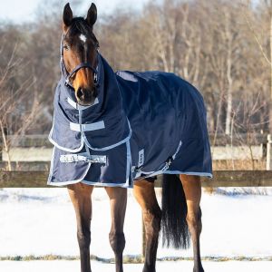 Couverture pour cheval haut couvre-cou intégré QHP Turnout 300 g