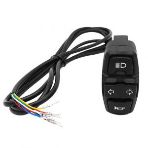 Minimotors Interrupteur Clignotant Phare et Klaxon pour Dualtron Ultra 2 Upgrade Noir