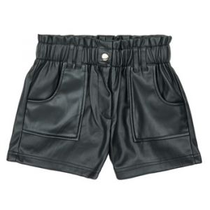 Only Short enfant KOGSTEPHANIE FAUX LEATHER SHORTS CS OTW Noir - Taille 9 ans,10 ans,11 ans,12 ans,13 ans,14 ans,15 ans