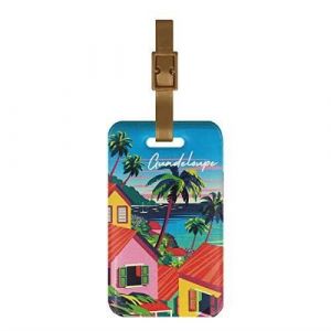 Image de Etiquette bagage collection Guadeloupe couleur motif casegu Color Pop - France