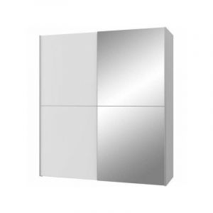 Armoire 2 portes coulissantes miroir Panneau de particules mat L 170 3 P 61 2