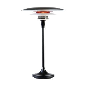 Image de Lampe de table en métal noir mat et rouge brillant 20cm Diablo - Belid