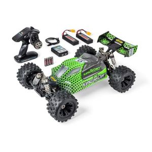 Carson 500409095 1:8 King of Dirt 2.0 100% RTR Vert - RC Buggy, Voiture radiocommand&eacute;e, Offroad, de Haute qualit&eacute;, v&eacute;hicule RC, Voiture RC 75 km/h, RC Mod&eacute;lisme
