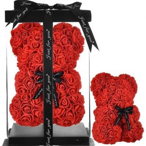 FLEUR-PLANTE ARTIFICIELLE - FLEUR SECHEE Ours Rose Nounours En Rose Ours En Rose Ours Rose Fleur Pour Maman Femmes Ses Ourson Ro447