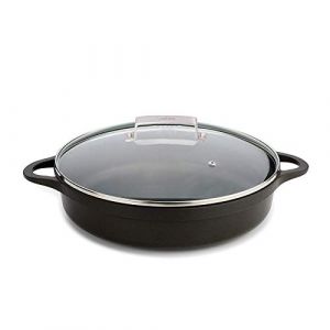 Image de Valira Compatible Induction 28 cm courte-Cocotte avec couvercle-Noir