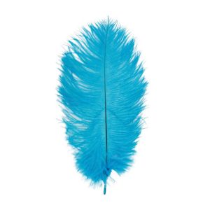 Ruedelafete Sachet de 1 Plume d'Autruche 55-60cm, Turquoise