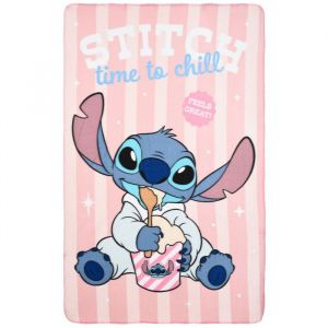SUN CITY Couverture polaire Lilo et Stitch Time to Chill 100x150cm plaid enfant SNXHY46014