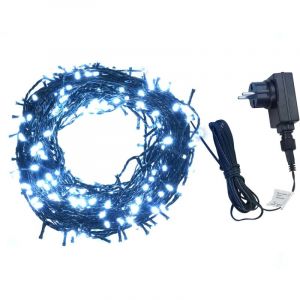VidaXL Guirlande lumineuse 2000LED Intérieur/ex. 200m IP44 Blanc froid