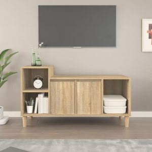 Image de VidaXL Meuble TV Ch&ecirc;ne sonoma 100x35x55 cm Bois d'ing&eacute;nierie