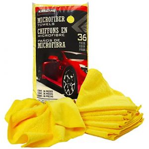 Kirkland Signature 713160 Ultra Plush Lot de 36 Serviettes en Microfibre Jaune