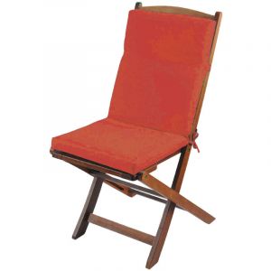 Home maison Coussin de chaise ext&eacute;rieur assise et dossier Terracotta 40x90 cm