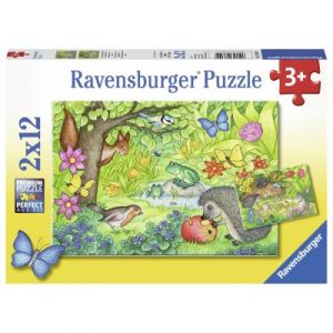 Ravensburger Les Animaux de notre Jardin - 2 puzzles 12 pièces