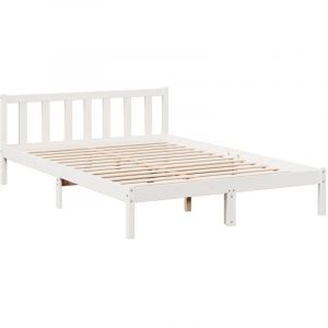 VidaXL Cadre de lit extra long sans matelas 140x220 cm bois massif pin
