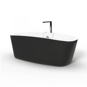 Baignoire Balnéo Îlot TAO Black Bulle L. 170 x l. 80 cm, by SPALINA