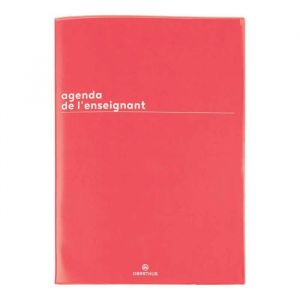 Oberthur Agenda semainier de l'enseignant Boreal Rouge 2023-2024