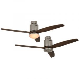 Casafan Aérodynamix - Ventilateur de plafond DC 132 cm 3 pales avec lampe et télécommande