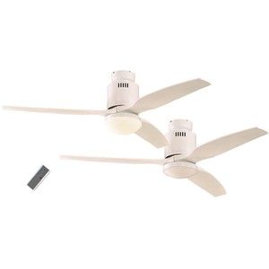 Casafan A&eacute;rodynamix - Ventilateur de plafond DC 132 cm 3 pales avec lampe et t&eacute;l&eacute;commande