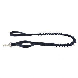Kyflie Laisse Élastique Ludus Cross Extension totale 2 m Noir