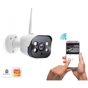 Caliber Cam&eacute;ra ext&eacute;rieur wifi avec &eacute;clairage led