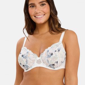 Sans Complexe Soutien-gorge embo&icirc;tant Rosa Fantaisie Aquarelle Florale Claire blanc