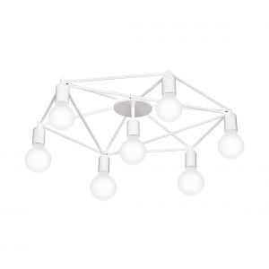 Eglo Plafonnier STAITI Blanc, 7 lumières - Moderne - Intérieur - STAITI - Délai de livraison moyen: 10 à 14 jours ouvrés. Port gratuit France métropolitaine et Belgique dès 100 €.