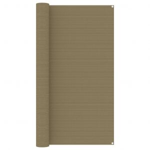 Image de VidaXL Tapis de tente 200x400 cm Taupe