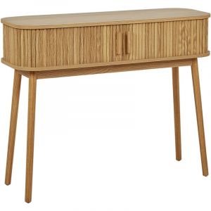 Beliani Table Console Bois Clair Selah
