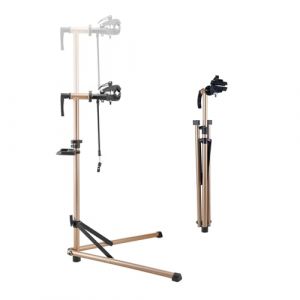 Image de VEVOR Pied d'atelier v&eacute;lo, hauteur r&eacute;glable de 105-152 cm, support de r&eacute;paration de v&eacute;lo robuste, charge 39,9 kg, stand de bicyclettes avec plateau &agrave; outils magn&eacute;tique, pour v&eacute;los de montagne et route