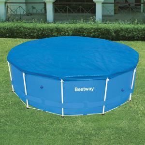 Image de Bestway 58038 - Bâche 4 saisons pour piscine tubulaire ronde Steel Pro Frame Ø 457 x 91 cm