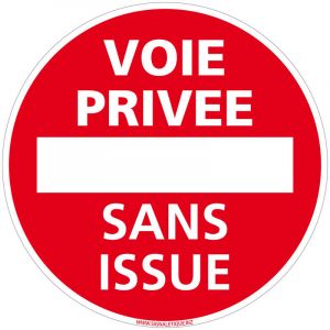 Signaletique.biz France - Panneau de Signalisation pvc 1 mm. Panneau Interdiction. Panneau Parking, Panneau d'information pvc. Taille au choi - Voie