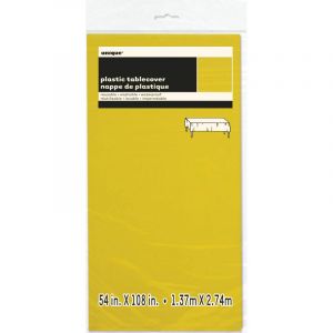 Nappe en plastique fluo jaune