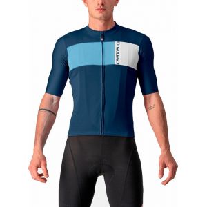 Castelli Prologo 7 Jersey - Belgian Blue-Drive Blue-Silver} - M}, Belgian Blue-Drive Blue-Silver}