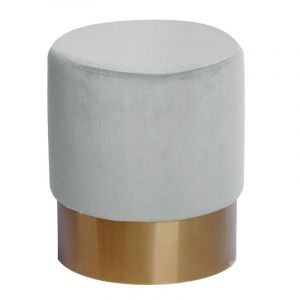Pouf Rond Design "Nano" 42cm Blanc Prix