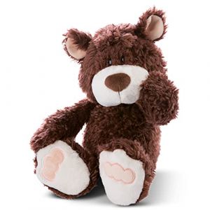 Nici Ours 35 cm &ndash; Jouets durables pour Filles, gar&ccedil;ons et b&eacute;b&eacute;s &ndash; Peluches Animaux pour Jouer, &agrave; Collectionner et &agrave; c&acirc;liner &ndash; Doudou Moelleux, Brun Cacao &ndash; Cadeau Enfant, 47604, Marron