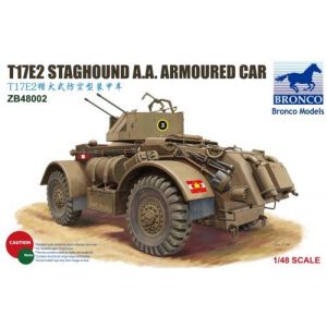 Bronco Models ZB48002 - Maquette militaire T17E1 Staghound Mk.1/Canadian 60Ib Rocket Launch Version