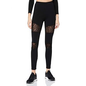 Urban classics Legging Femme Flock Lace Inset XS noir