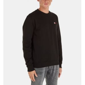 Tommy Jeans Sweat droit coton molleton drapeau