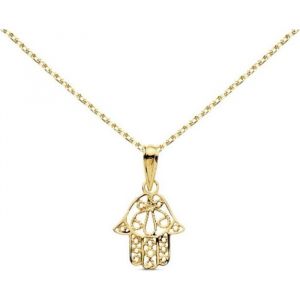 Collier L'atelier D'azur Collier - Pendentif Or 18 Carats 750/000 Main de Fatma - Couleur Unique - Taille Doré