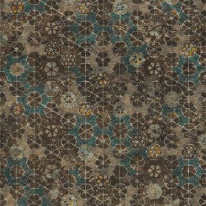 A.S. Creation Papier peint intissé 373911 New Walls - Papier peint vintage Bleu Marron Orange/Terracotta - 10,05 x 0,53 m