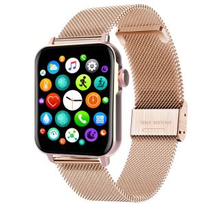 Smarty Montre connect&eacute; Femme SW035G04 Bracelet Acier Dor&eacute; rose