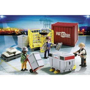Playmobil 5259 City Action - Ouvriers avec marchandises