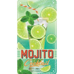 Image de Plaque métallique Mojito 30 cm