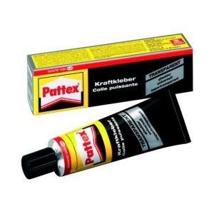 Pattex Colle de contact, transparente, avec solvant, tube de - Lot de 4
