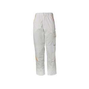 Planam Pantalon hommes Highline blanc/blanc/jaune Taille 70