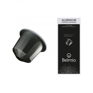 Belmio Espresso Coffee Capsules de Caf&eacute; en Aluminium Compatibles Avec Nespresso Extra Dark Roast 10 Capsules Intensit&eacute; 12