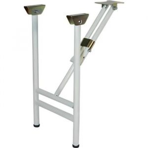 Lot de 2 Pieds de banc pliants coloris Blanc - 42,9 x 26,1 x 22,3 cm - marque VISIODIRECT