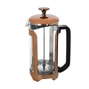 La Cafetière Roma Cafetière en acier inoxydable, 8 tasses, cuivre, coffret cadeau