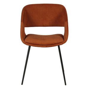 Zago Chaise de repas velours côtelé Ada