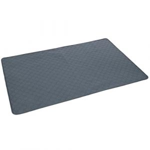 Kerbl Pet Tapis urinaire, pour Animaux domestiques souffrant d'incontinence, Absorbant, Lavable en Machine, Antid&eacute;rapant, pour Caisse de Transport et lit de Chien, Gris, Grau, 115x75 cm